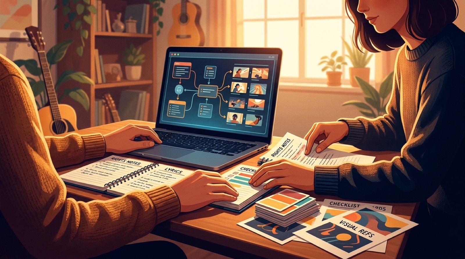 AI music copyright checklist release proof