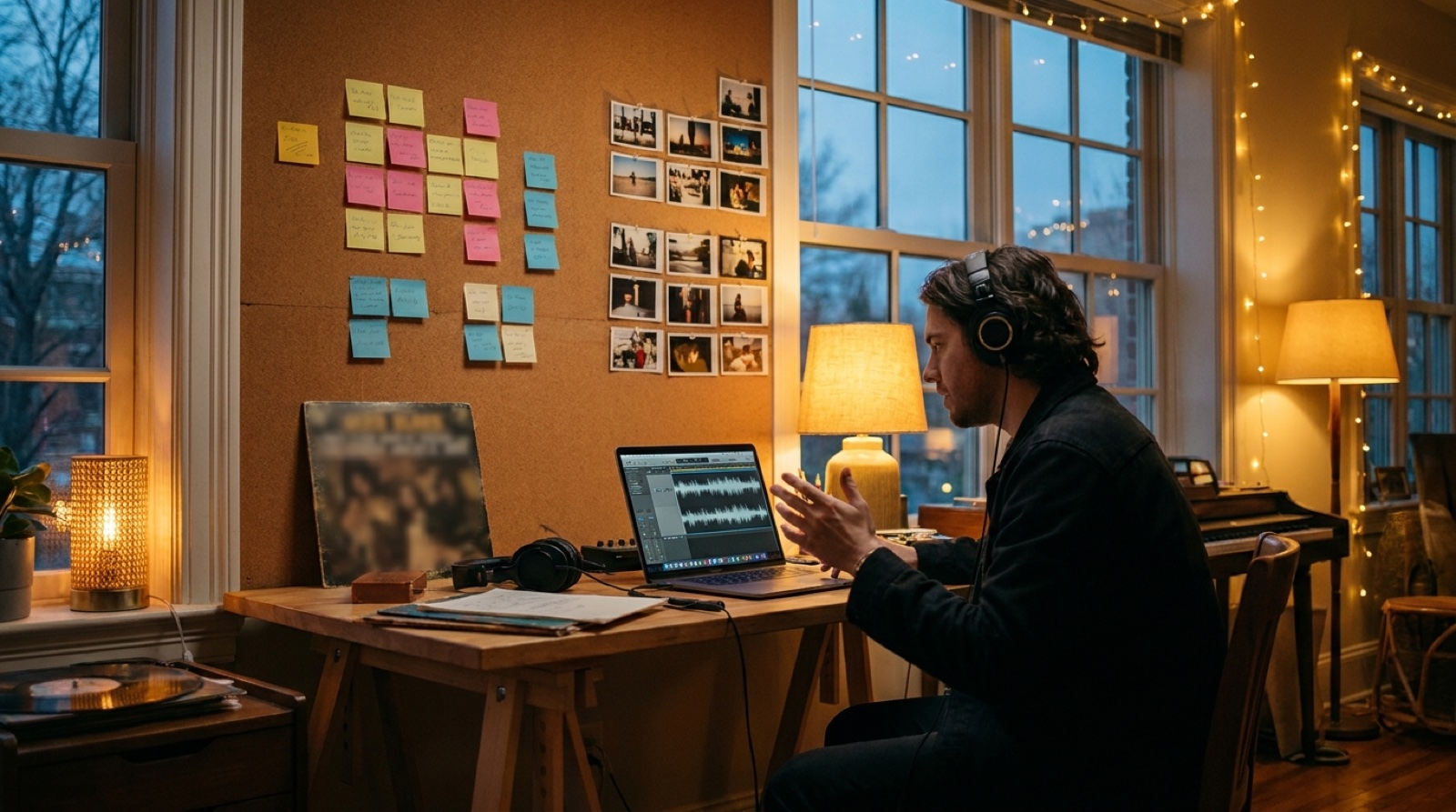 Music creator turning song structure, lyrics, cover art, and genre notes into connected music video scene ideas