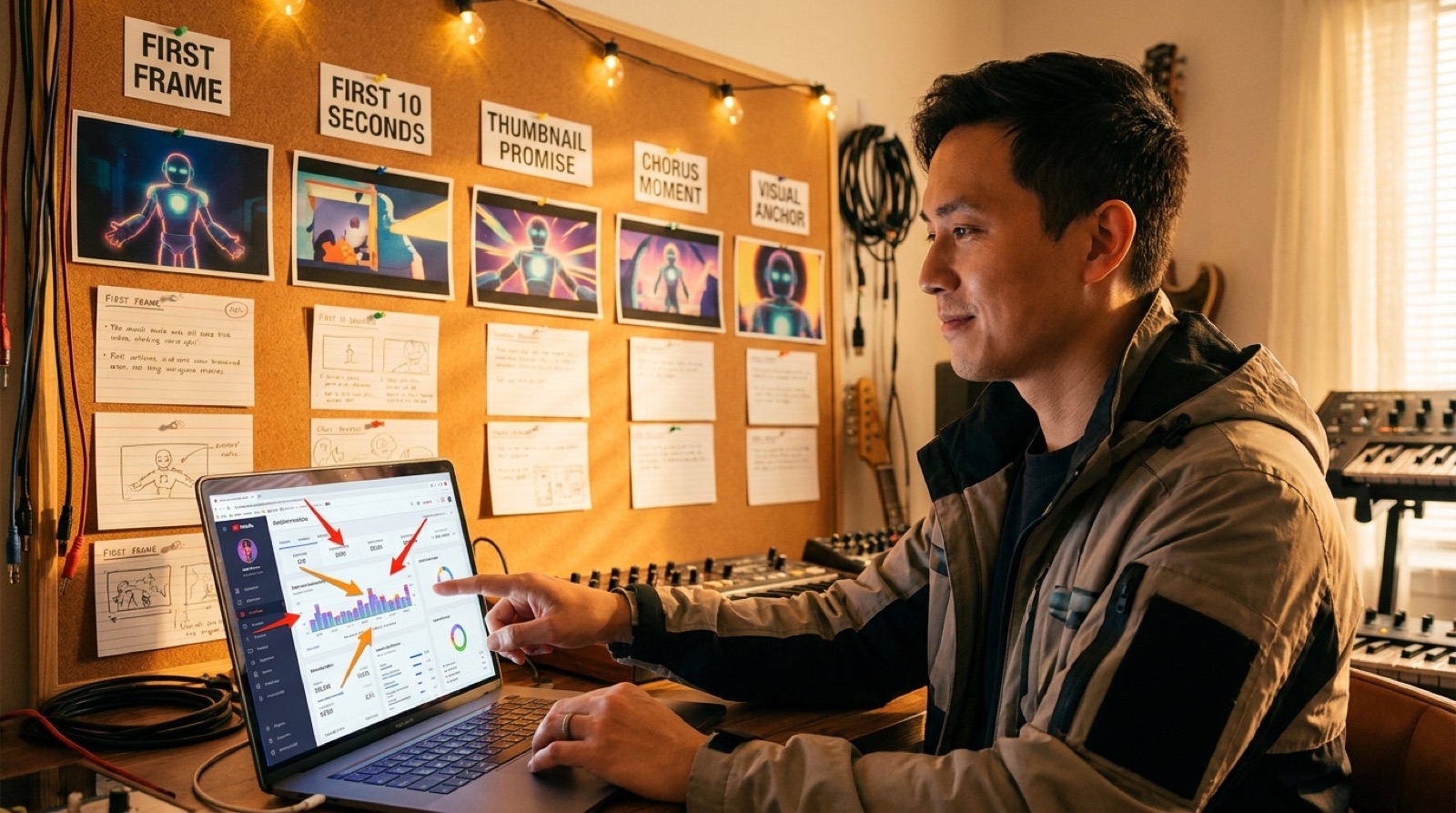 Underperforming AI music video thumbnail